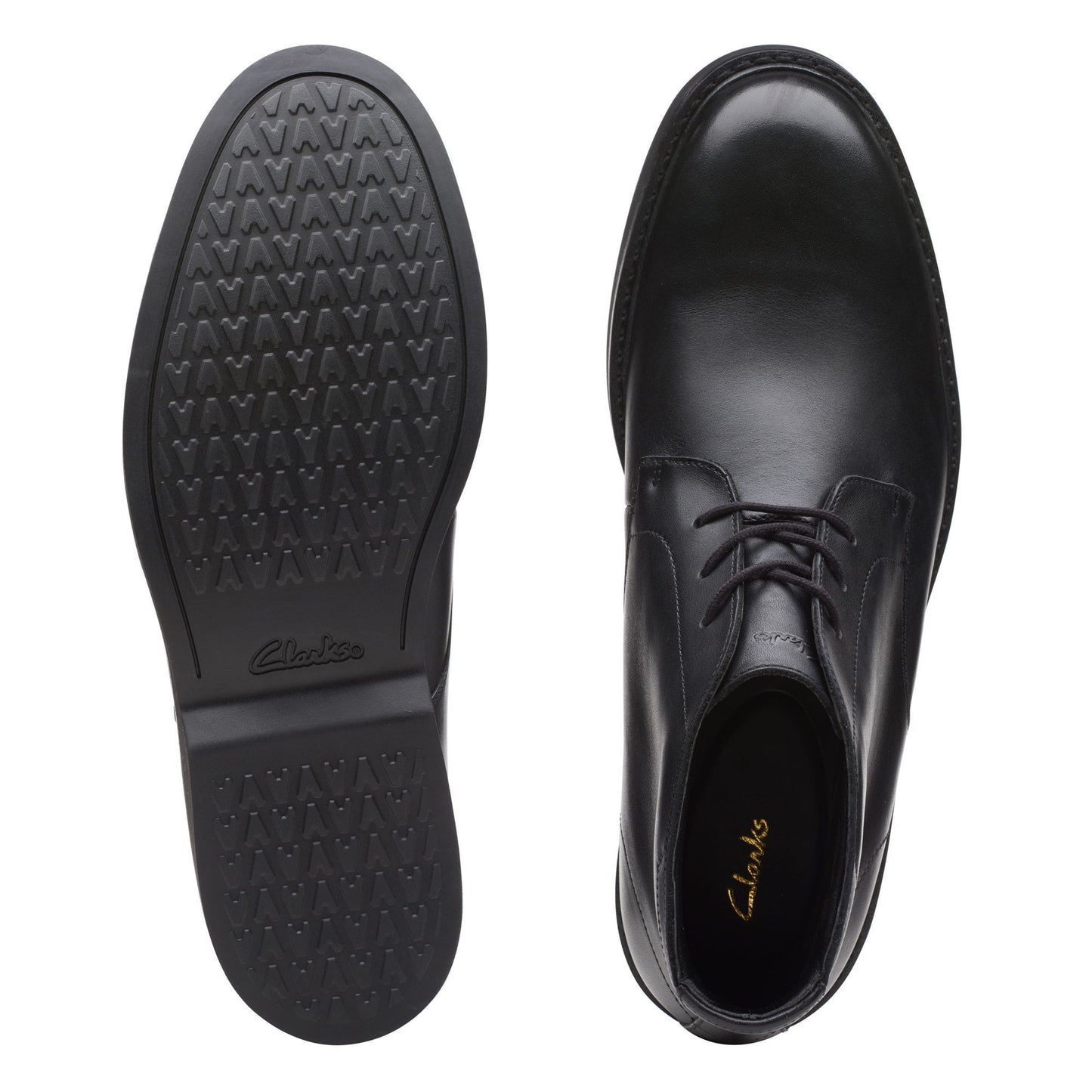 Clarks Atticus LTHIGTX Ankle Boots Black Leather