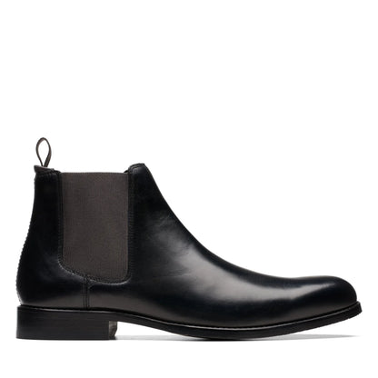 Clarks CraftArlo Top Chelsea Boots Black leather