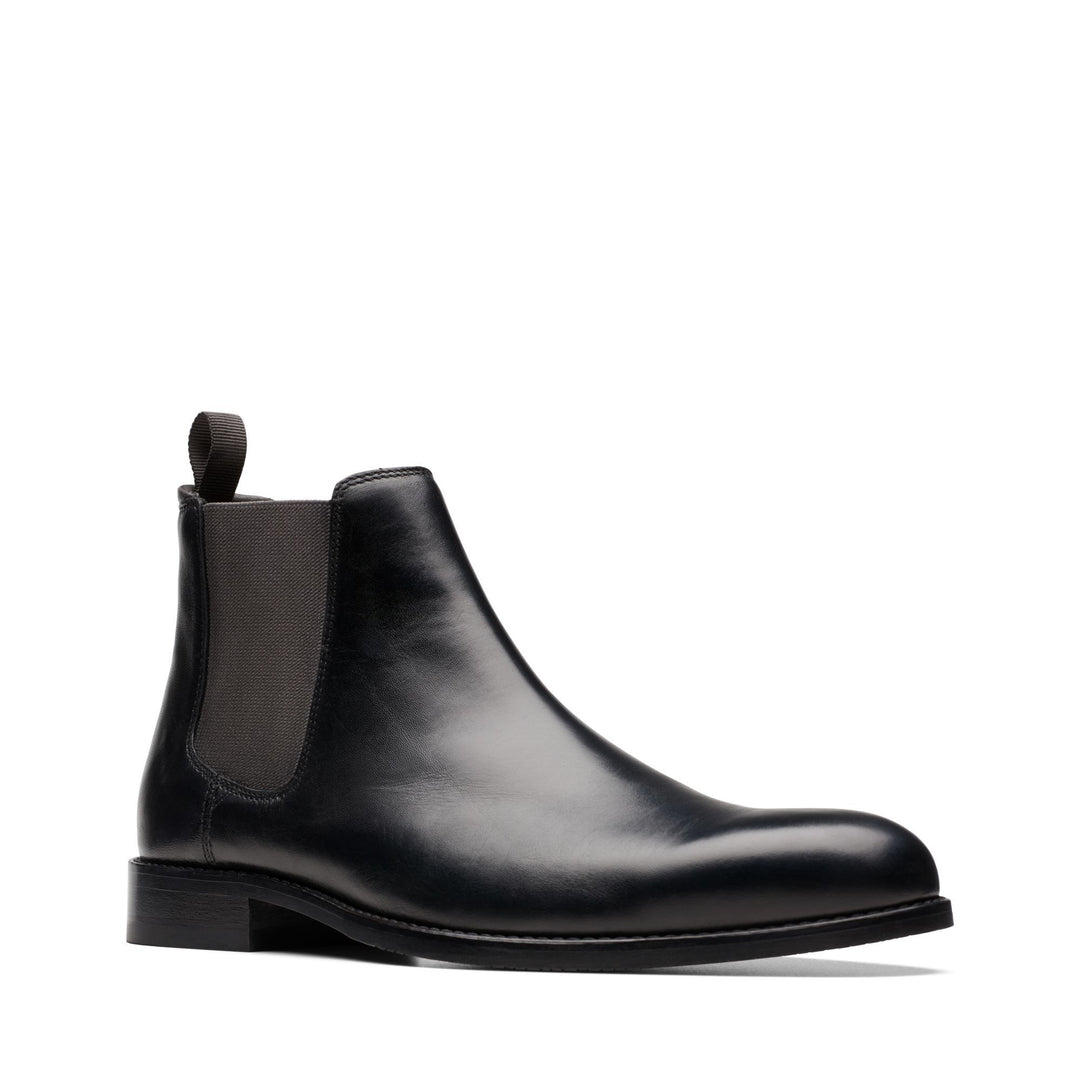 Clarks Craft Arlo Top Chelsea Boots Black leather - SORT