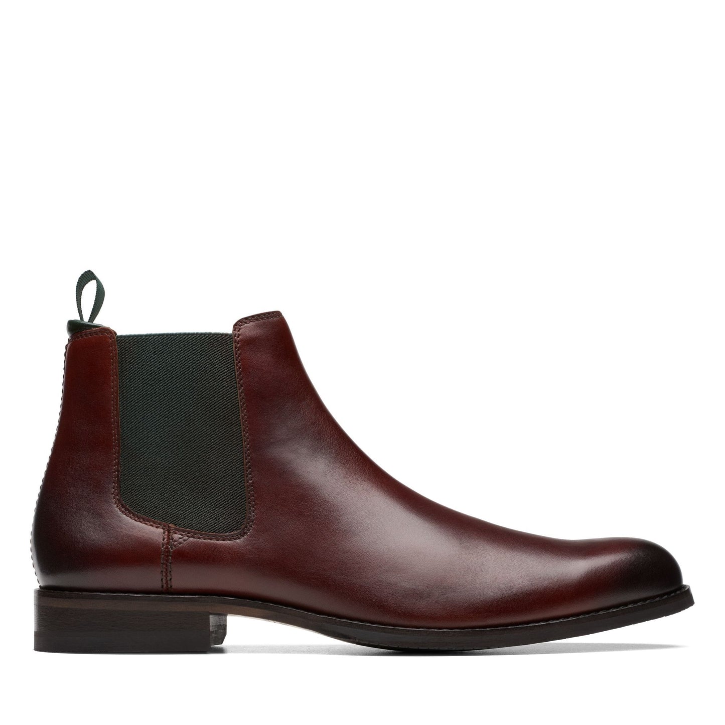 Clarks Craft Arlo Top Chelsea boots British tan leather