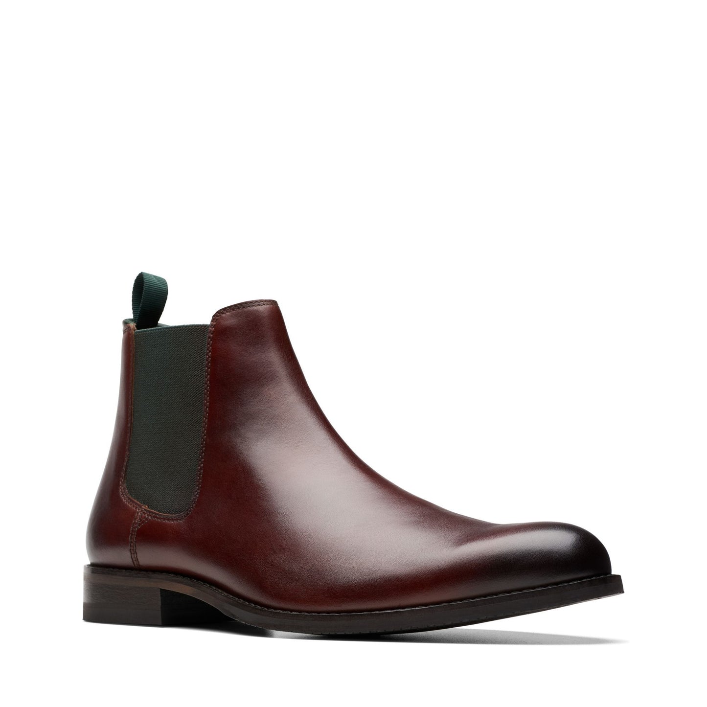 Clarks Craft Arlo Top Chelsea boots British tan leather