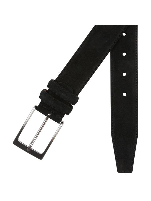 Portia Belt Black Suede Leather