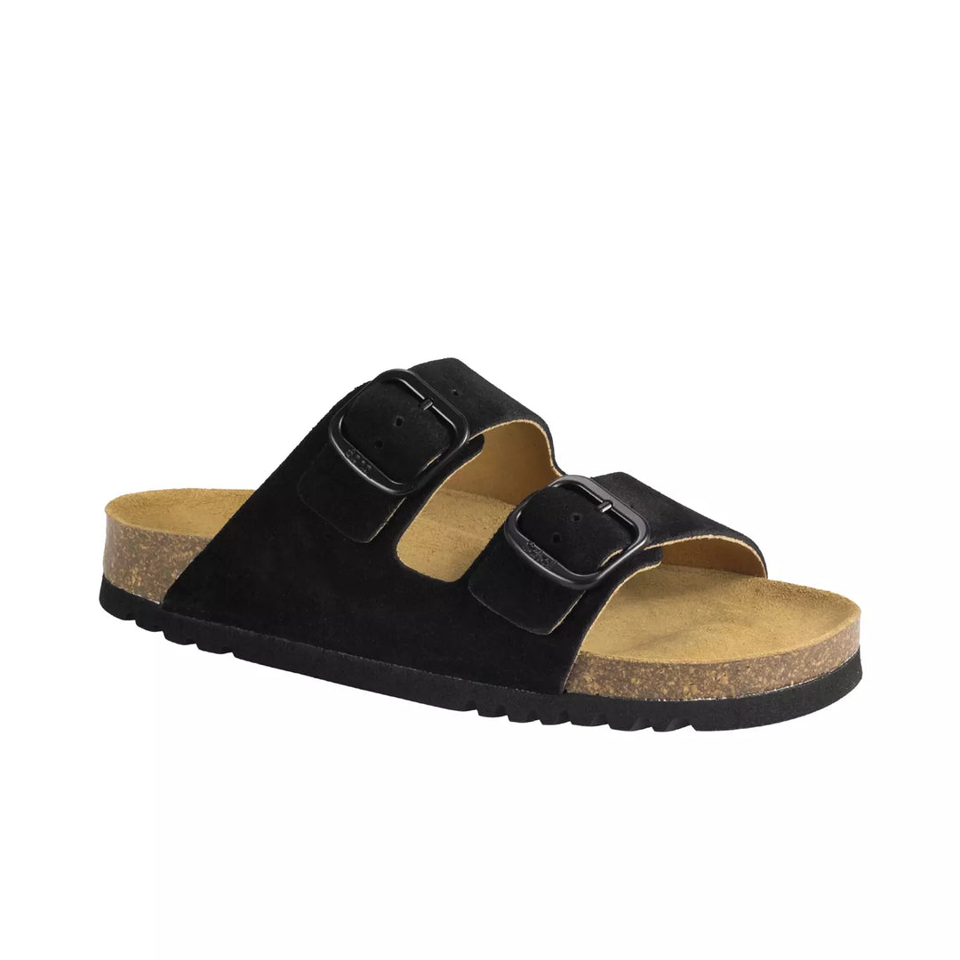 Scholl Josephine Suede Black Sandals