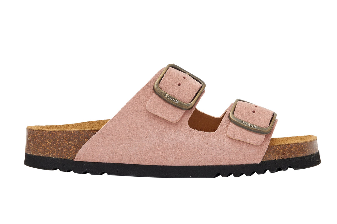Scholl Josephine Suede Dusty Pink Sandals