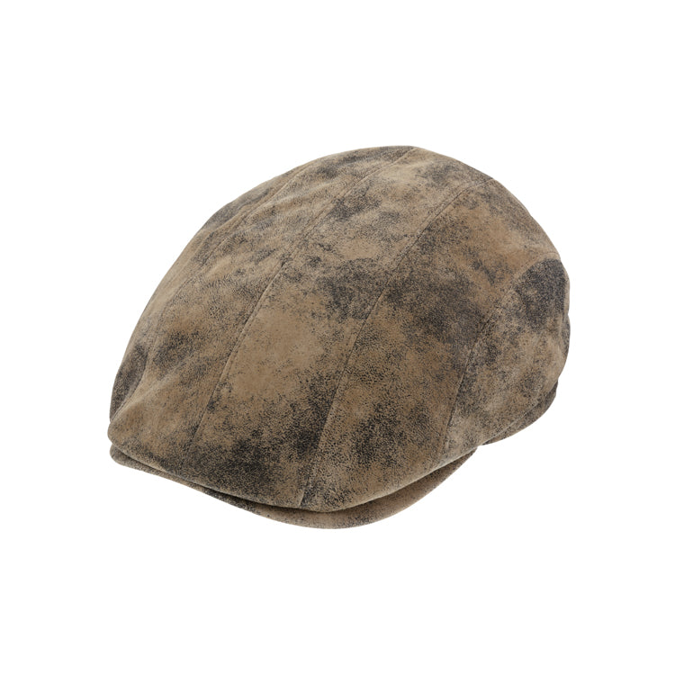 Fiebig flatcap - brown leather
