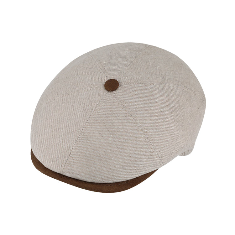 Fiebig Beige 6-Panel cap linen solid uv-protection
