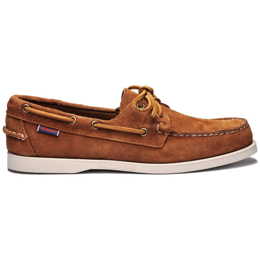 Sebago Portland Flesh Out Brown Cognac Suede - RUSKIND