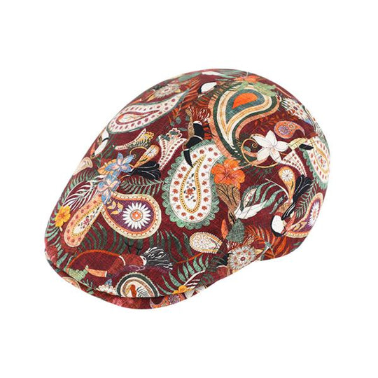 Fiebig Flatcap Cotton Paisley Pattern