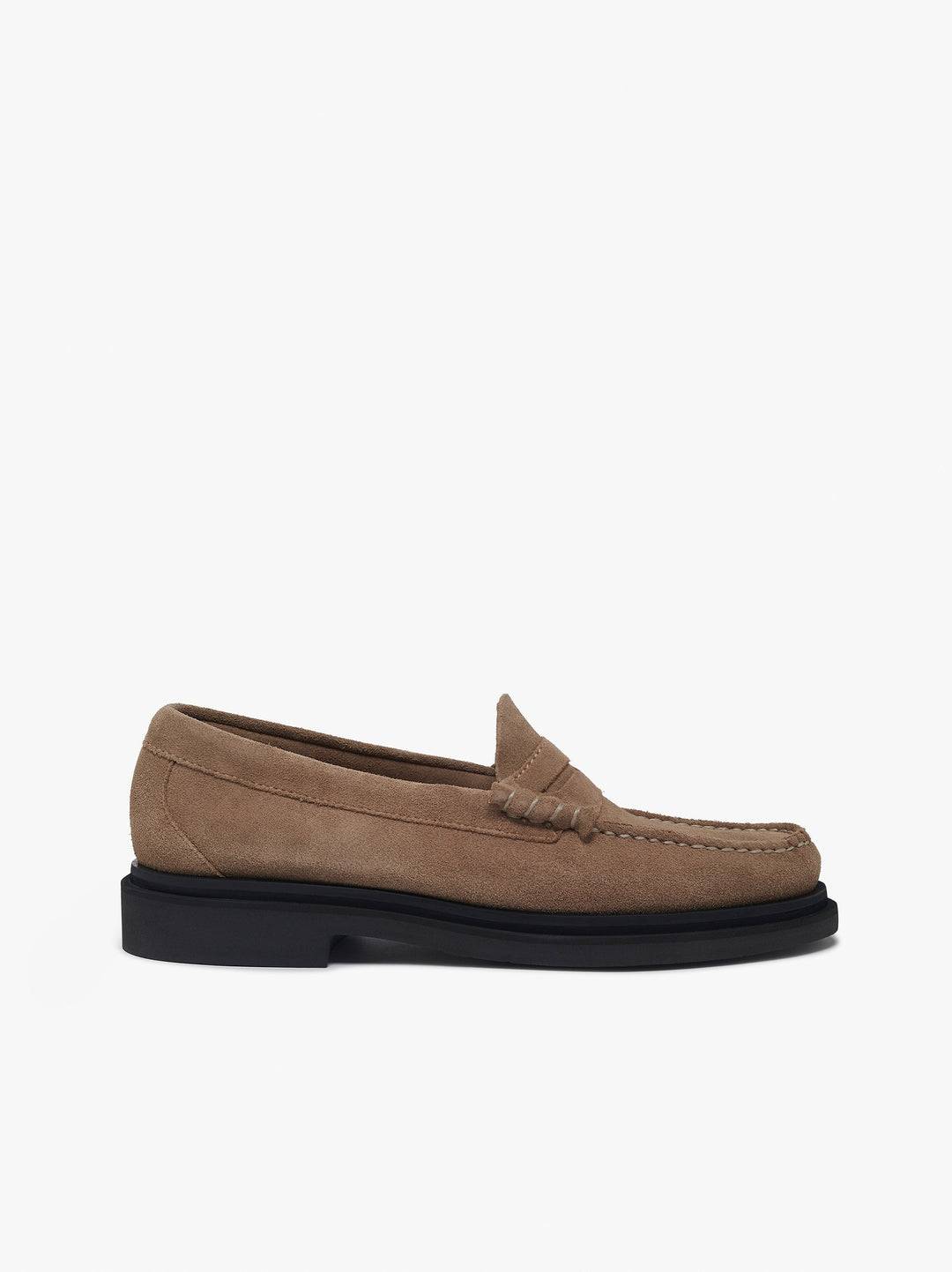 G.H Bass Weejun Step Larson Beige Ruskind Loafer