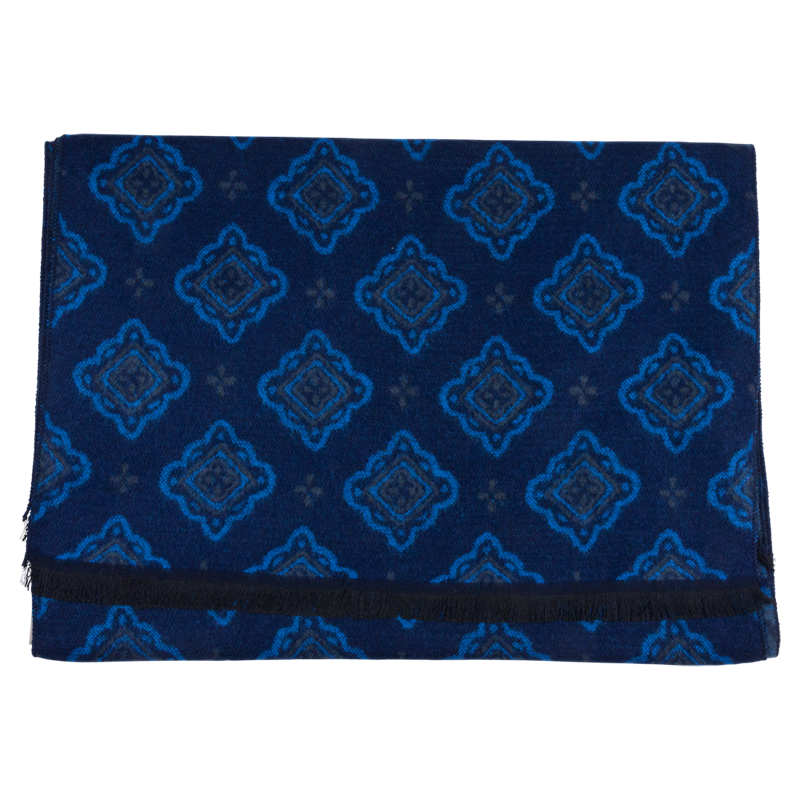 Portia Blue Viscose halstørklæde - BLÅ