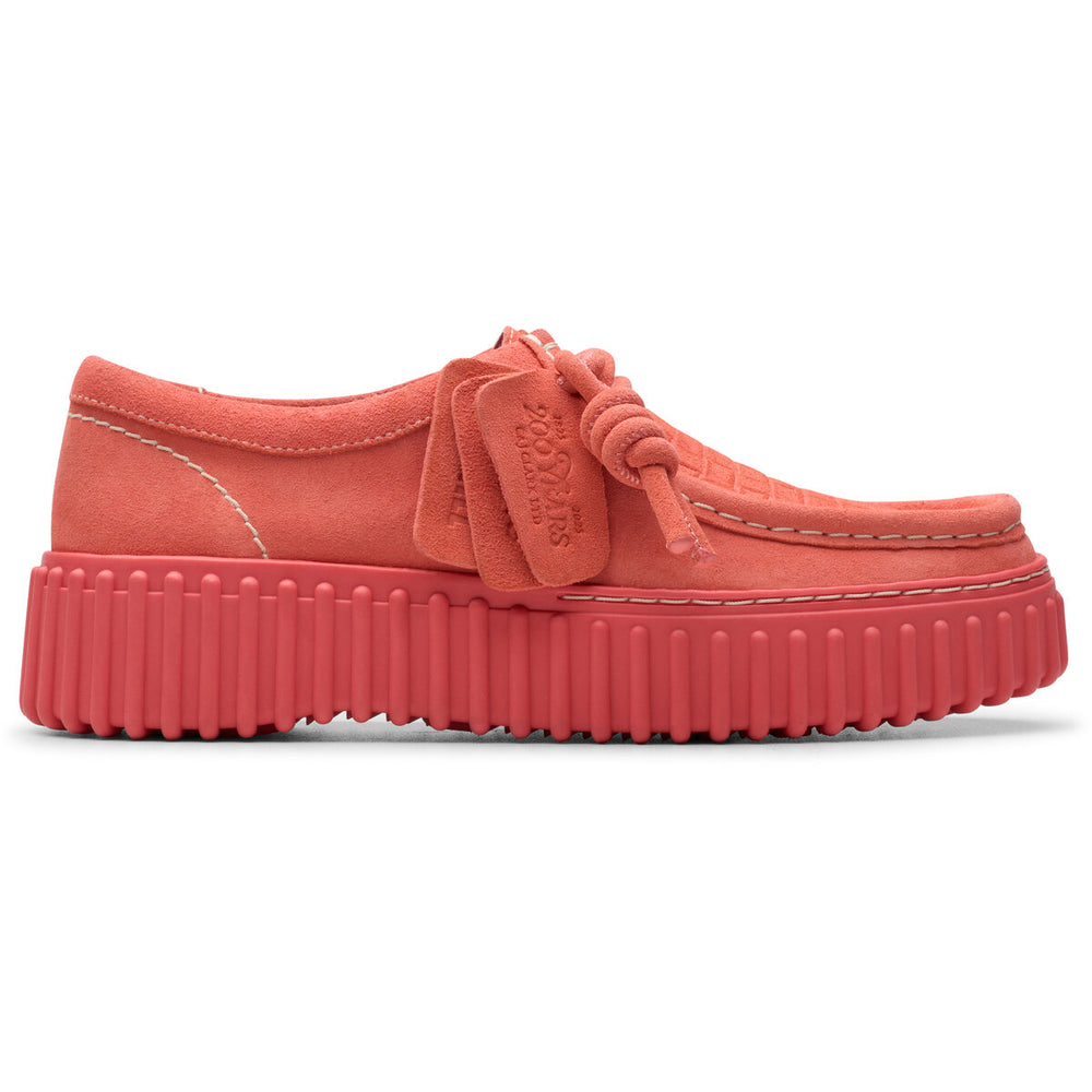 Clarks Torhill Bee Rød Ruskind