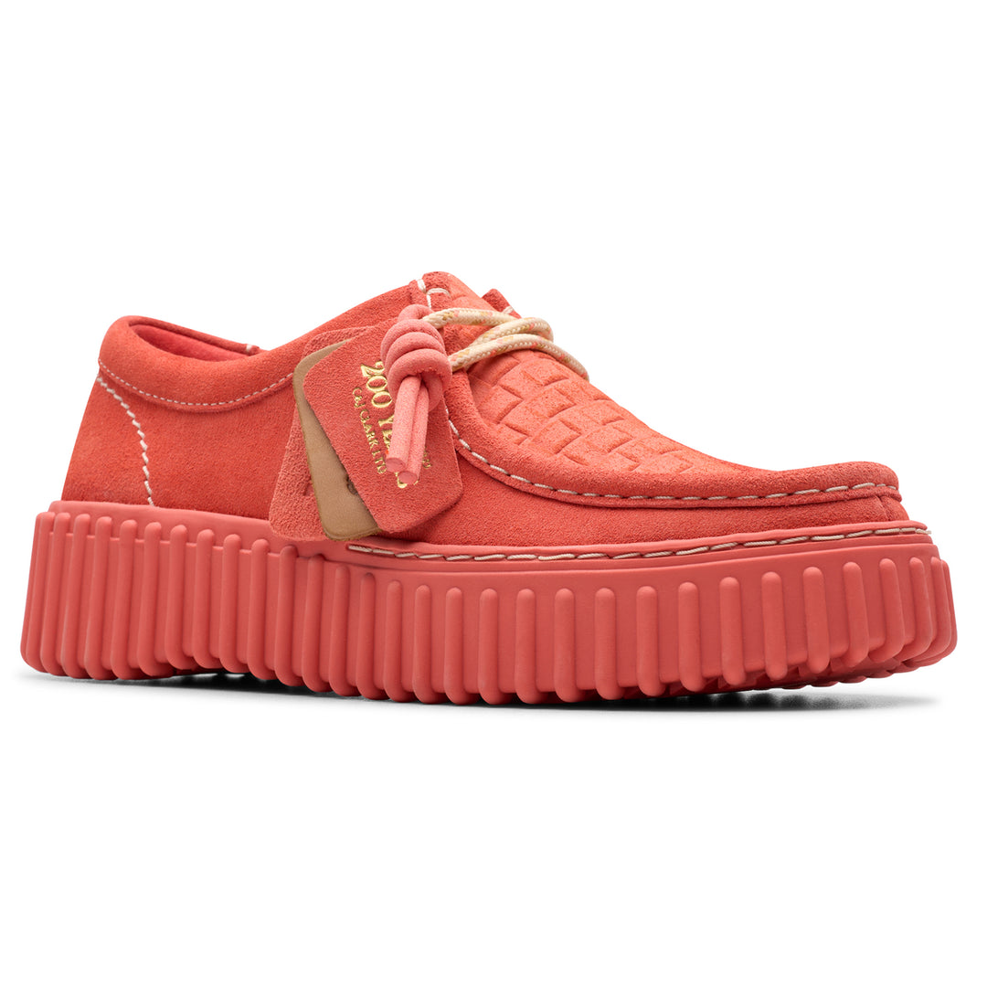 Clarks Torhill Bee Rød Ruskind