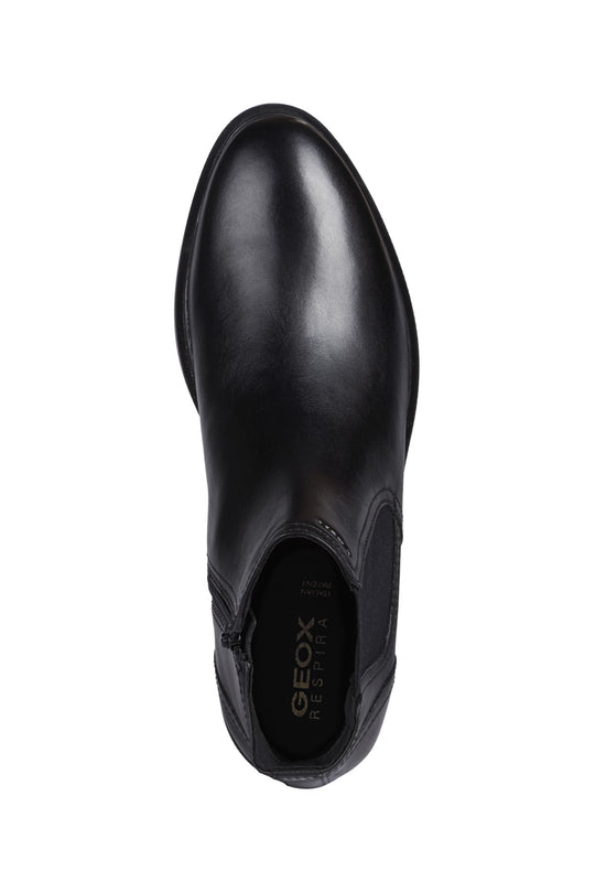 GEOX GLADWIN sort chelseastøvle med lynlås