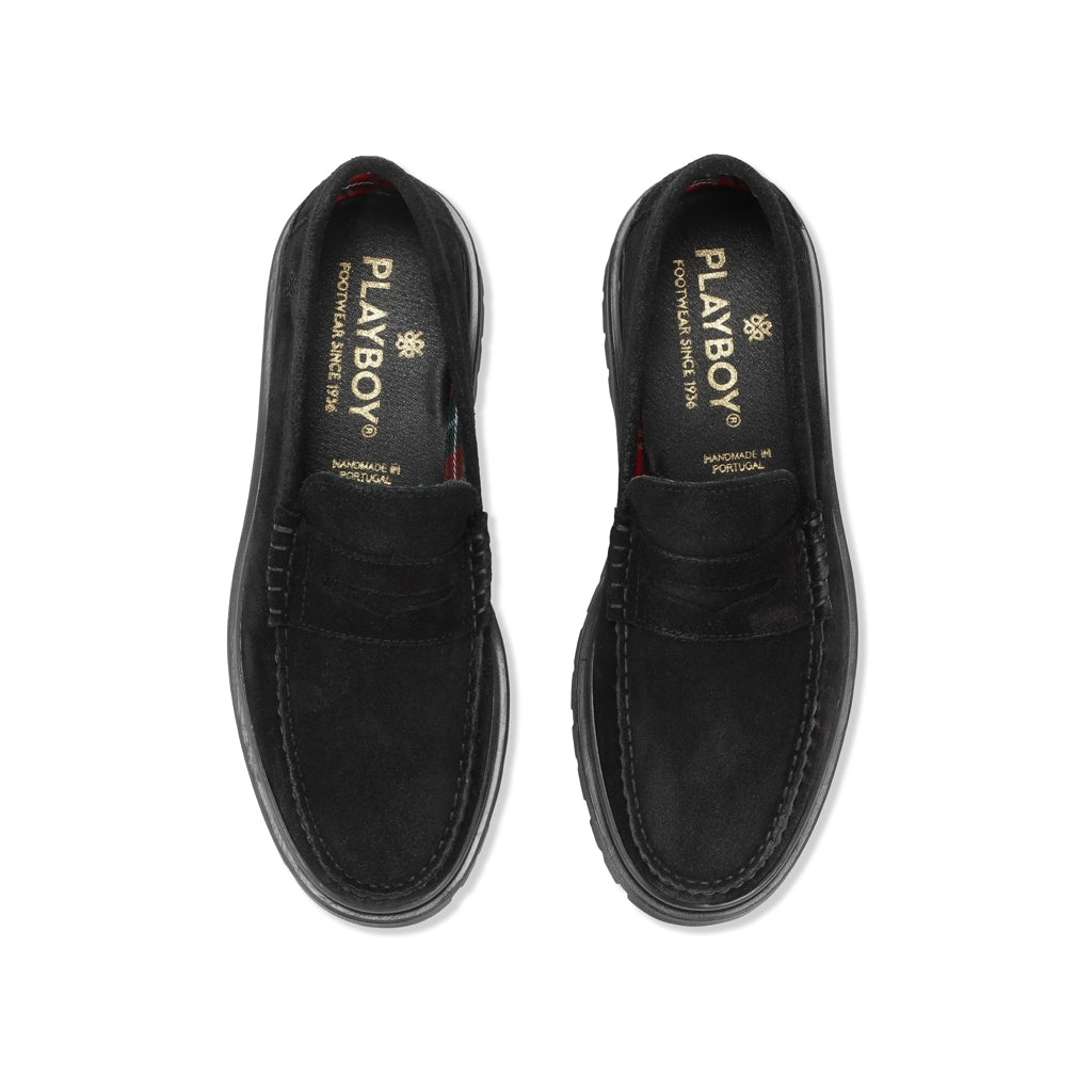 Playboy Austin Black suede