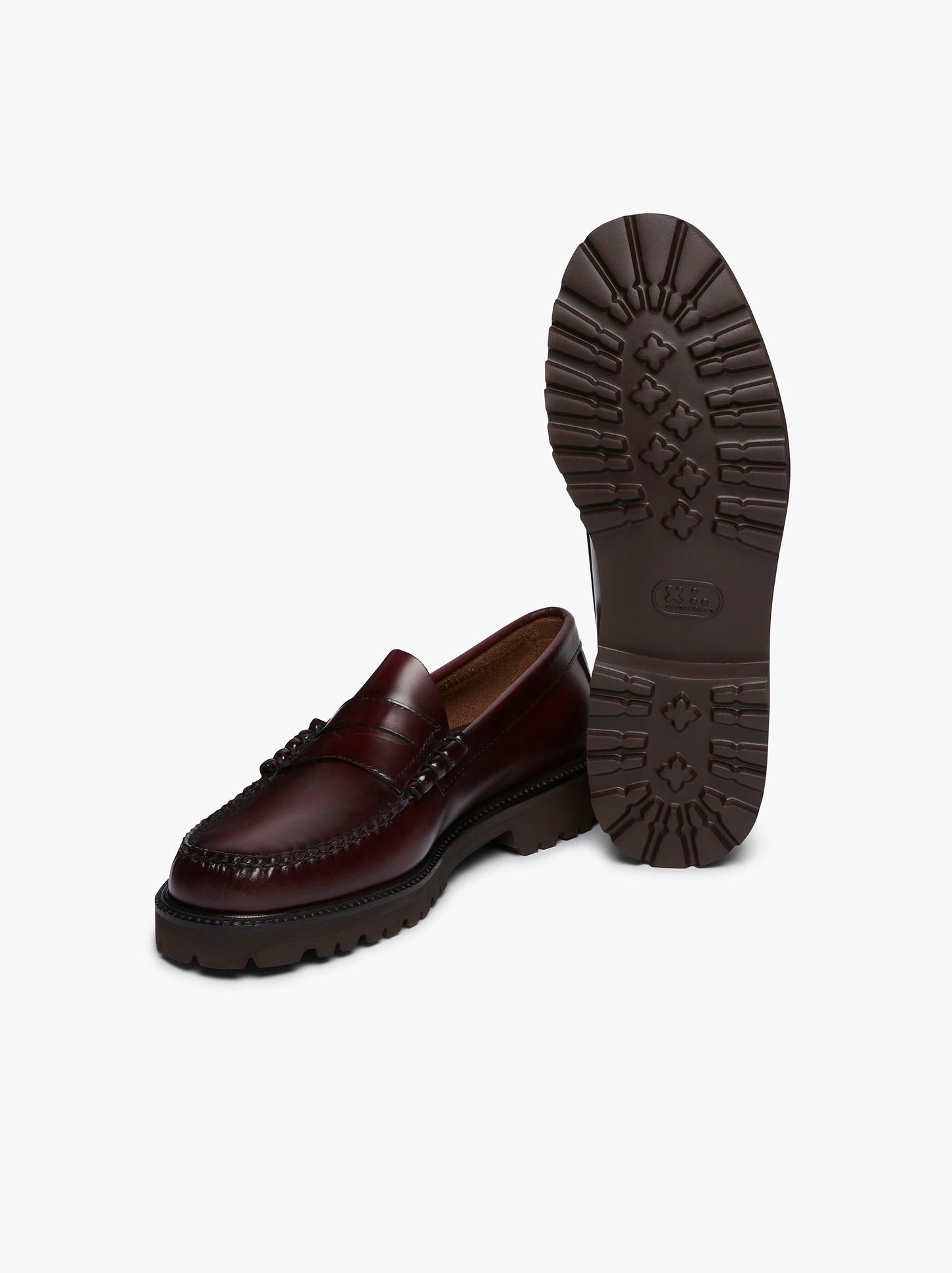 G.H BASS Weejun 90 Larson Penny Loafers Wine Leather
