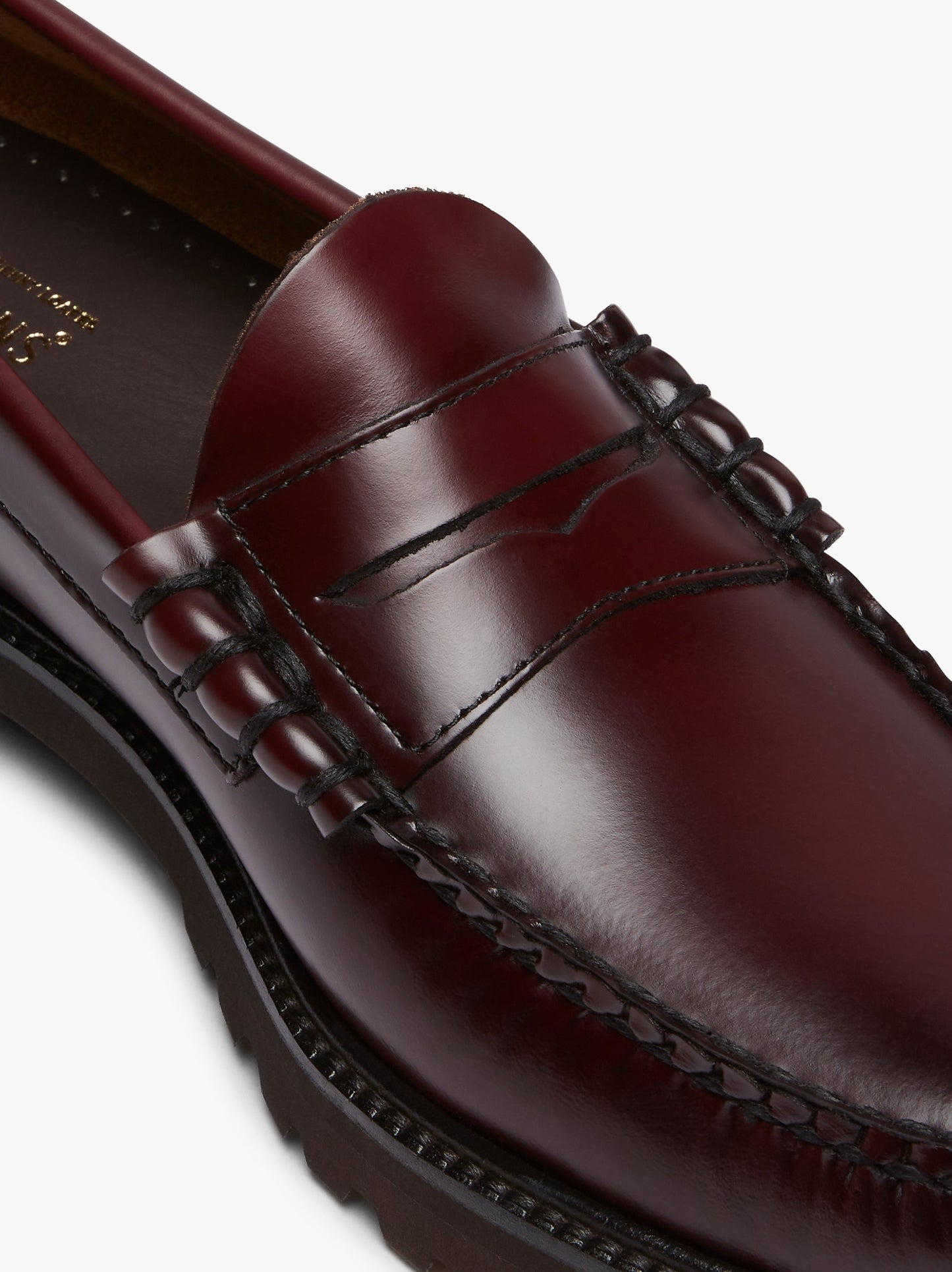 G.H BASS Weejun 90 Larson Penny Loafers Wine Leather