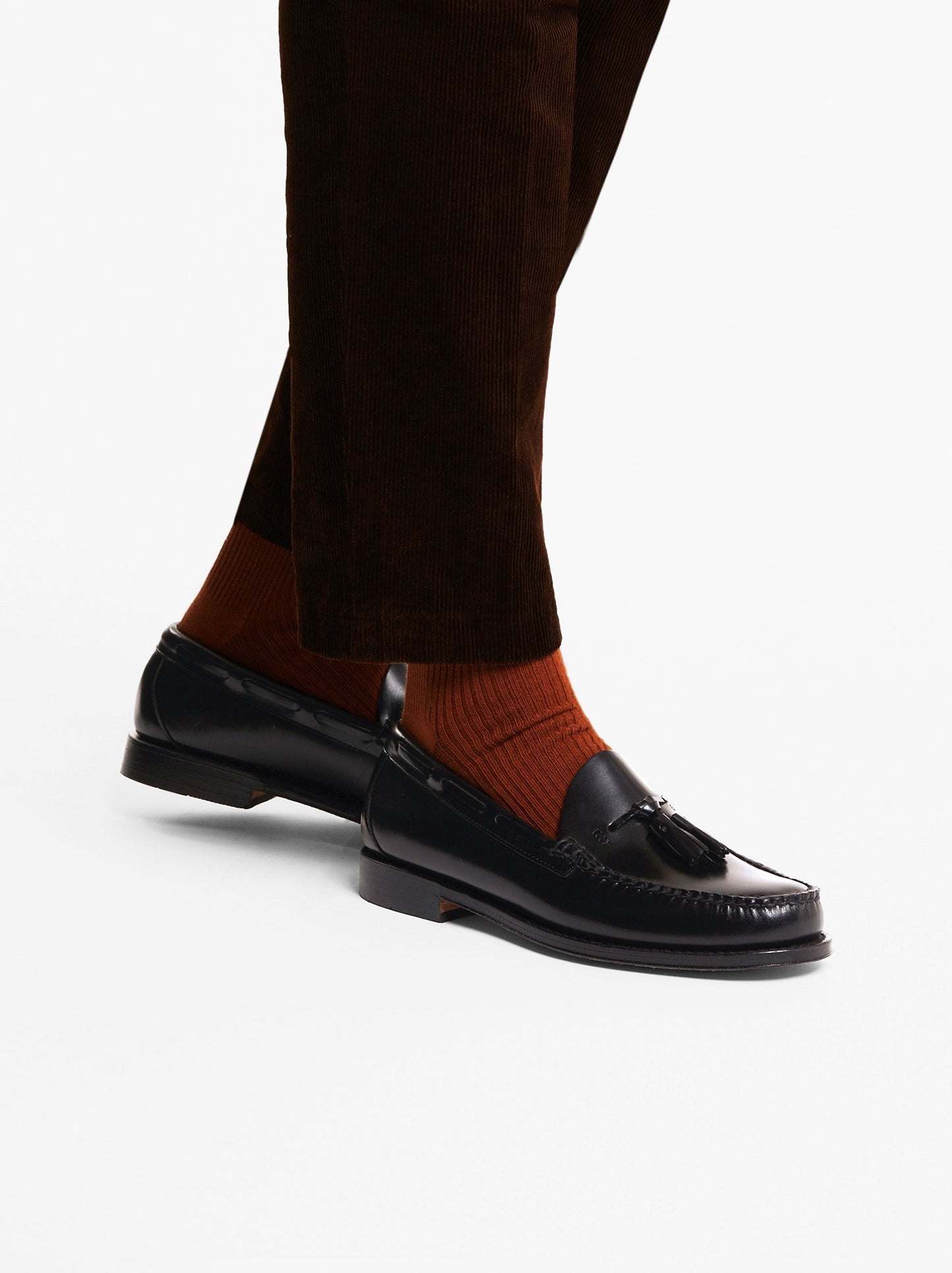 G.H BASS Larkin Tassel Loafers Black Leather