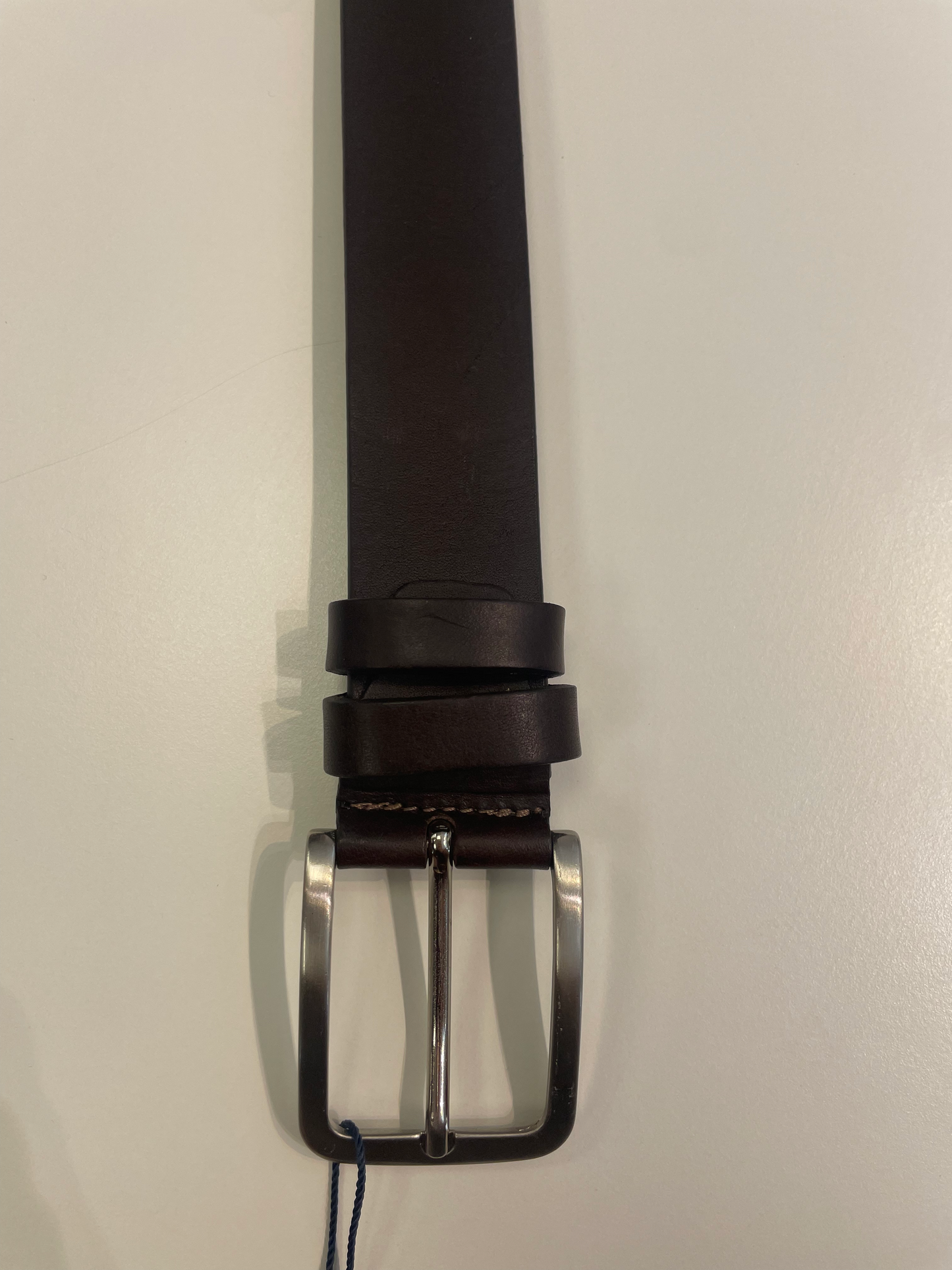 Portia belt Dark brown leather