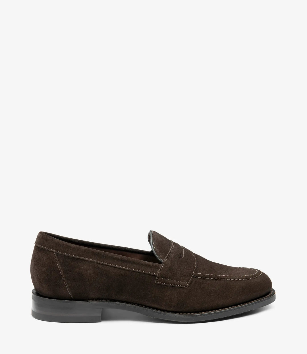 Loake Imperial Brown Suede Rubber Sole Loafer
