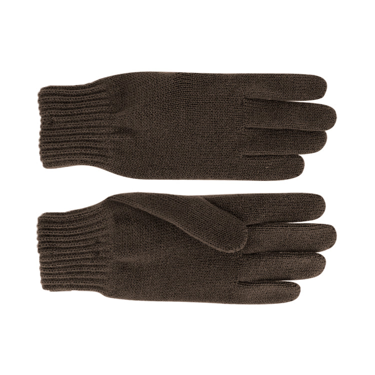Fiebig - unisex handske i strik - BRUN