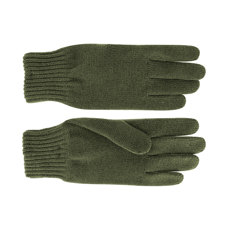 Fiebig - unisex handske i strik - KHAKI GRØN