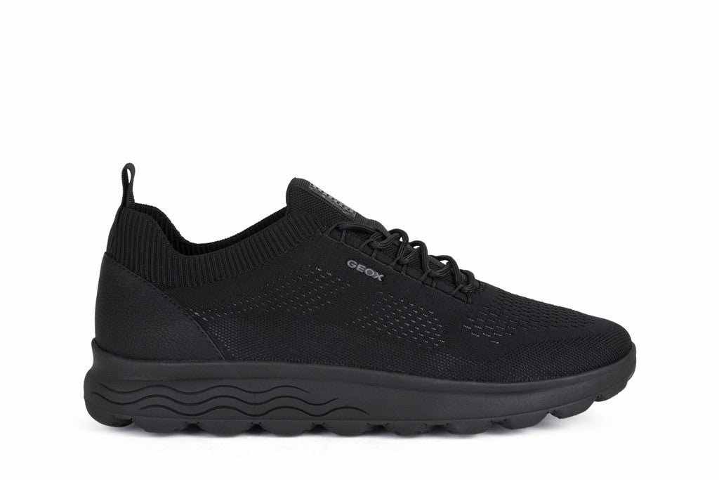 Geox Spherica Sneaker Black knitted