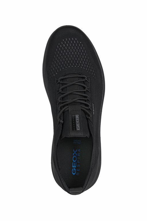 Geox Spherica Sneaker Black knitted