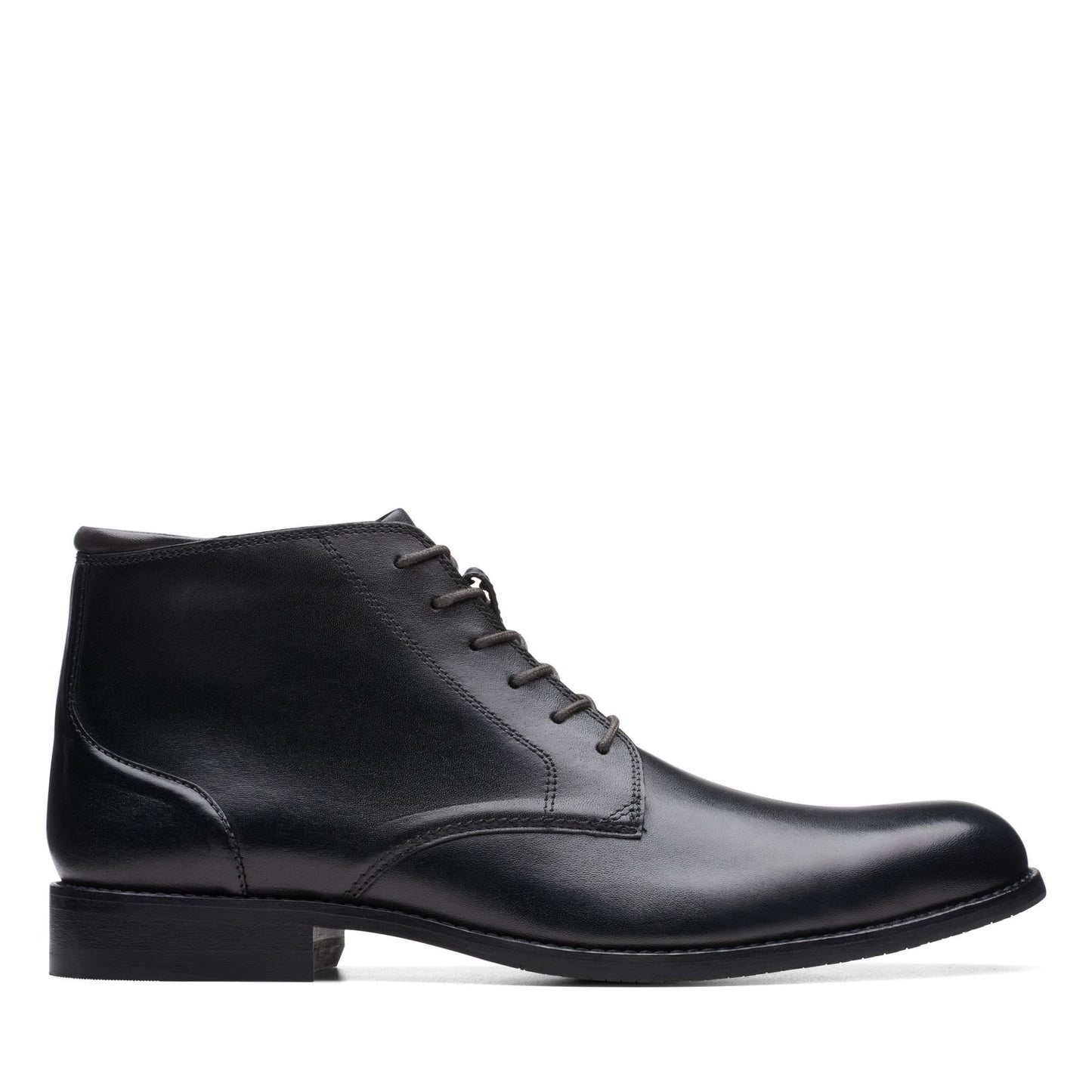 Clarks Craft Arlo Hi Ankle Boots Black leather