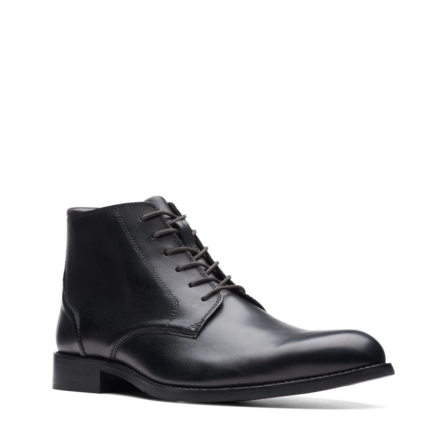 Clarks Craft Arlo Hi Ankle Boots Black leather