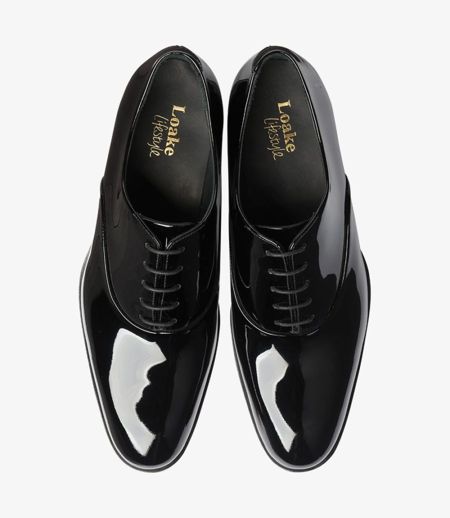 Loake Patent Sort Lak Sko