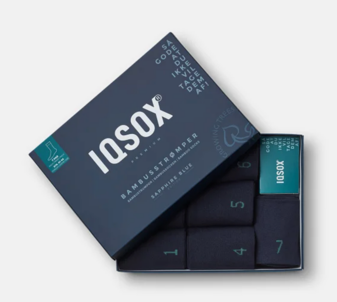 IQSOX 7-pack SAPPHIRE BAMBUSSTRØMPER
