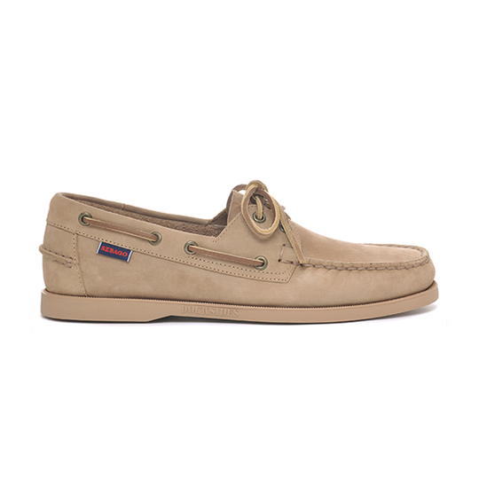 Sebago Docksides Portland Nubuck Beige Dame