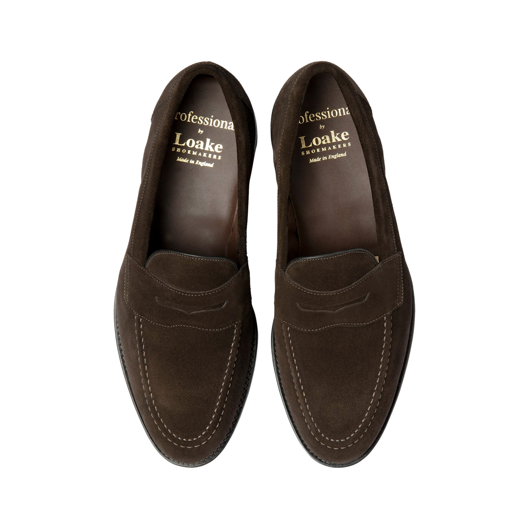 Loake Imperial Mørkebrun Ruskind Loafer