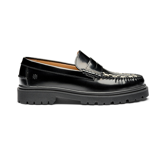 Playboy Duncan Sort/Hvid Loafer