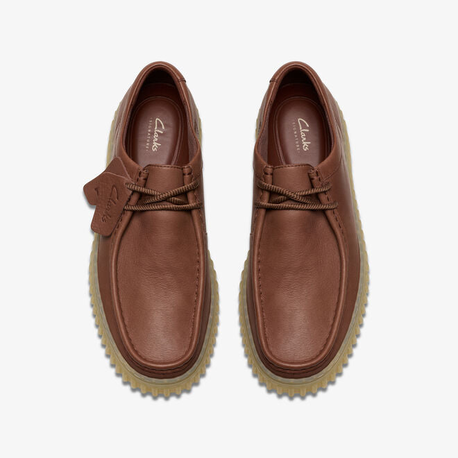 Clarks Torhill Lo British Tan Leather