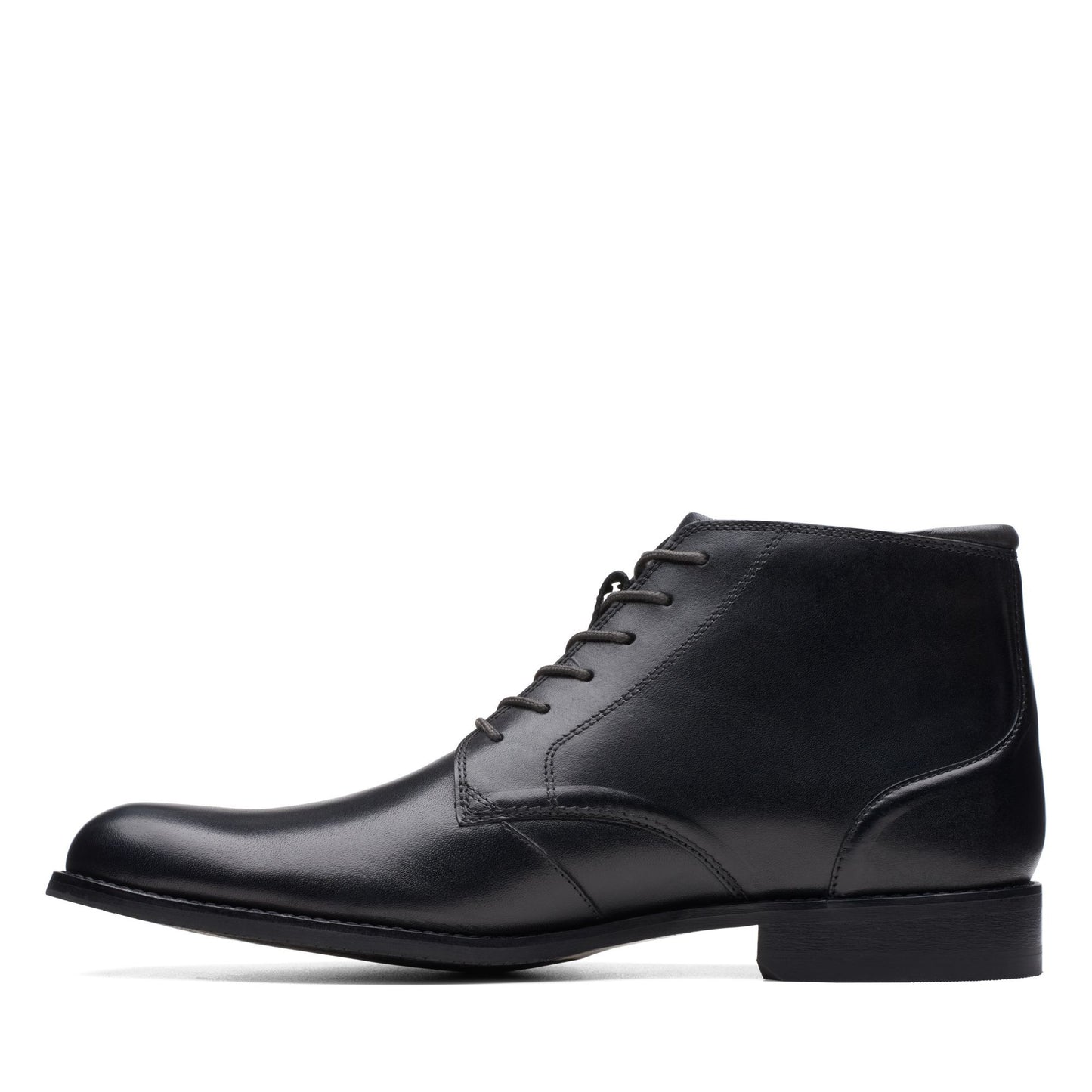 Clarks Craft Arlo Hi Ankle Boots Black leather