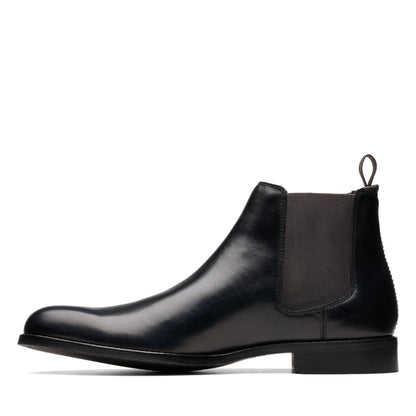 Clarks Craft Arlo Top Chelsea boots Black leather