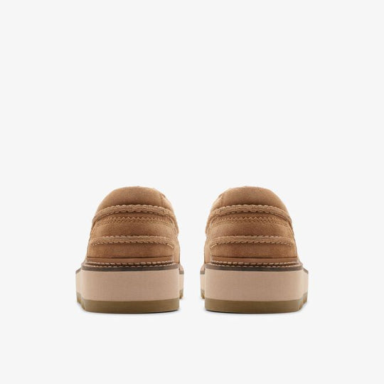 Clarks Clarkhill Lace Light Tan Suede