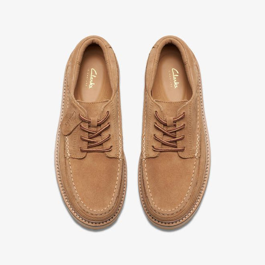 Clarks Clarkhill Lace Light Tan Suede