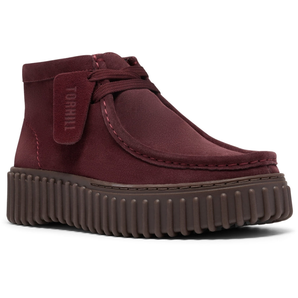 Clarks Torhill Moss Bordeaux Ruskind Dame