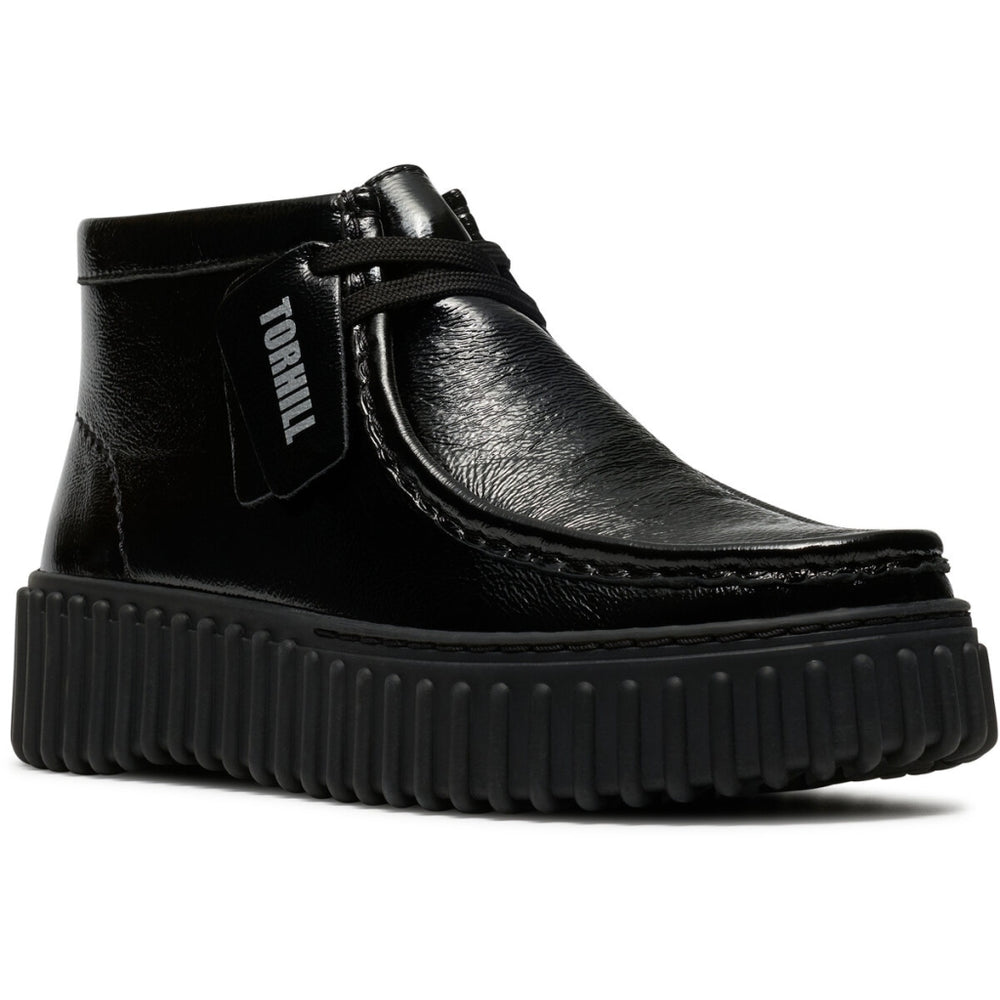 Clarks Torhill Moss Sort Patent Dame