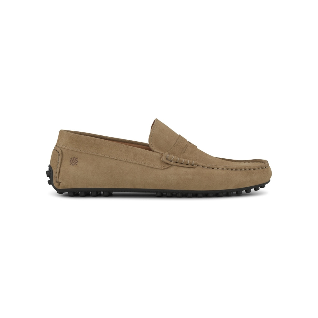 Playboy Johan moccasin sand suede