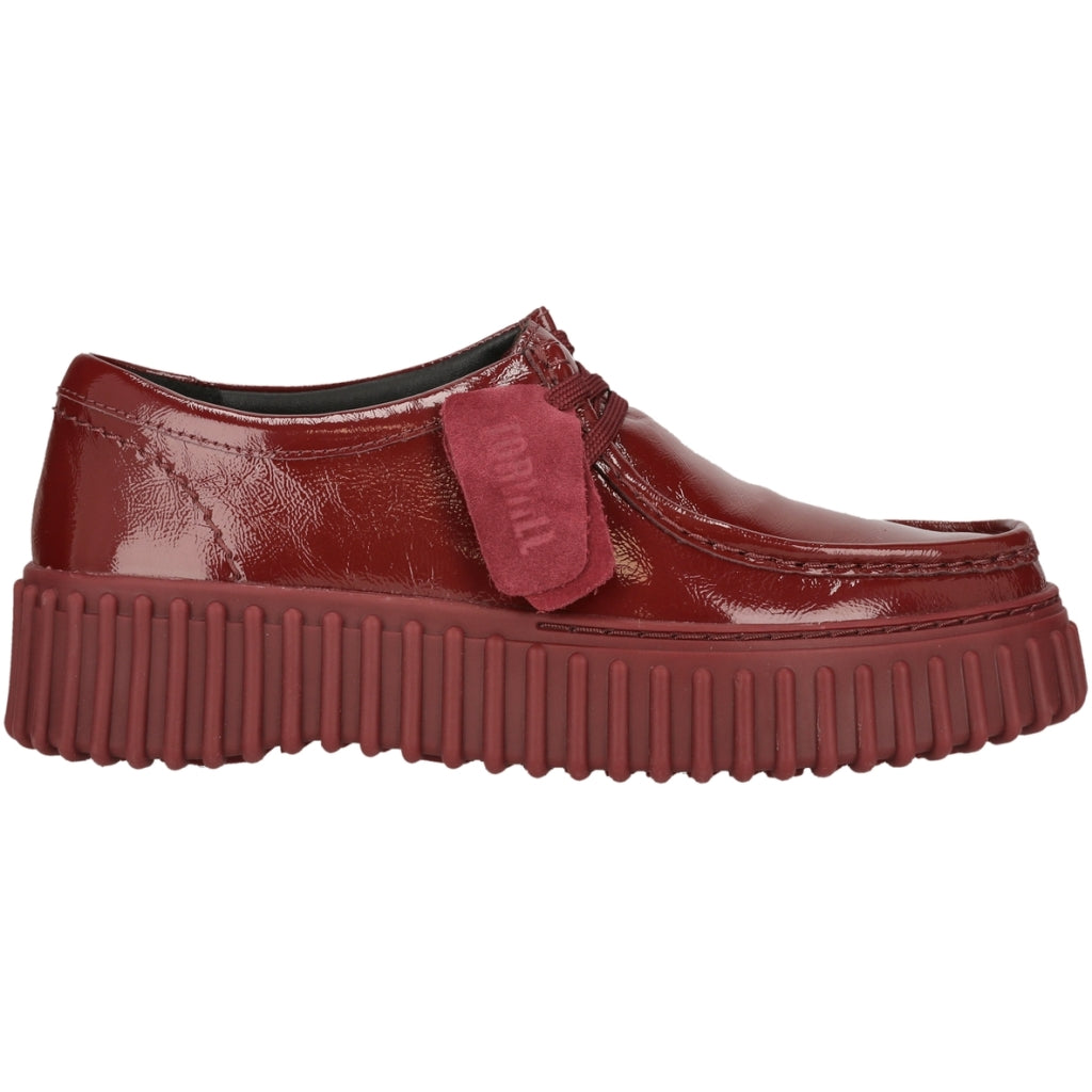 Clarks Torhill Bee Burgundy Patent
