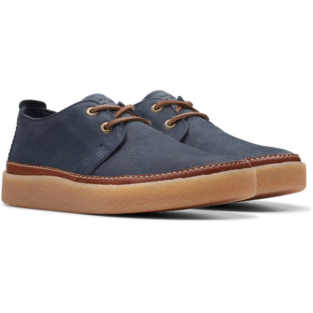 Clarks Clarkwood Low Navy Nubuck Leather