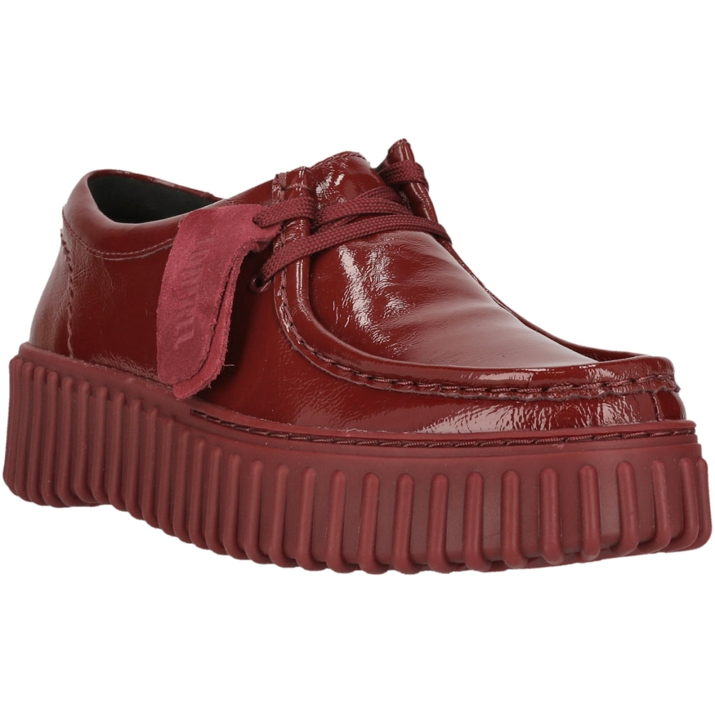 Clarks Torhill Bee Burgundy Patent