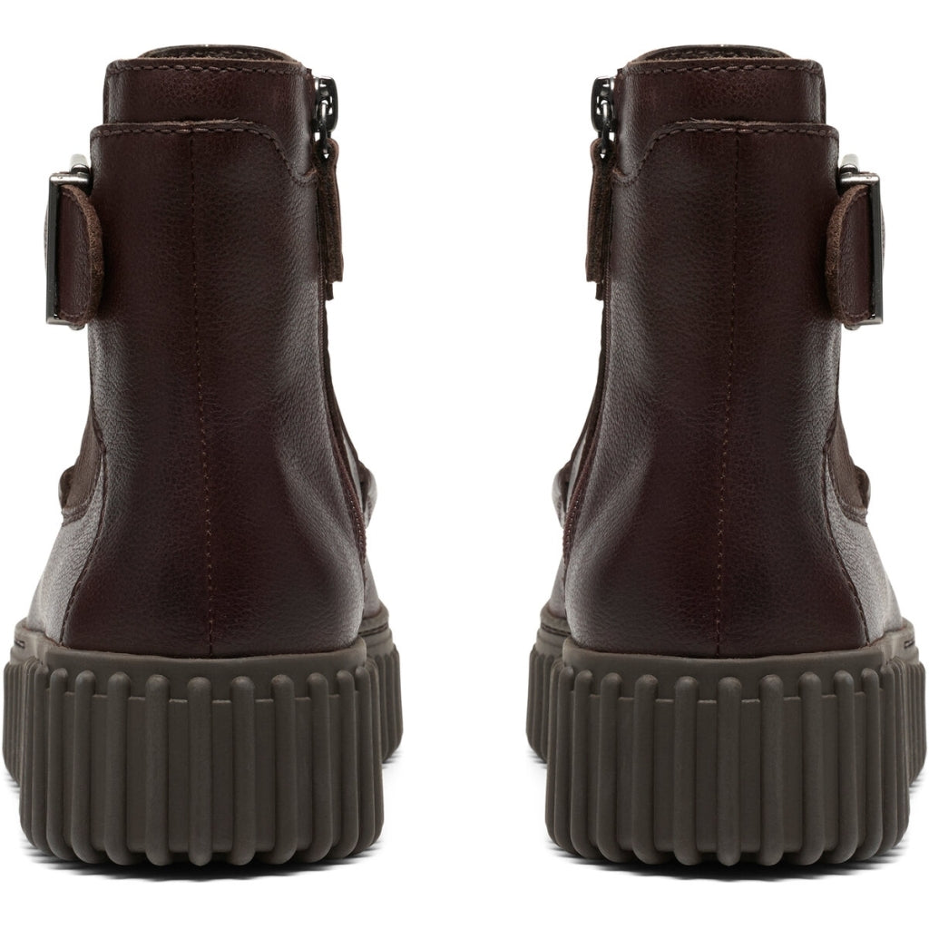Clarks Torhill Buckle Mørkebrun Læder Dame