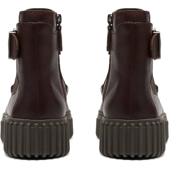 Clarks Torhill Buckle Mørkebrun Læder Dame