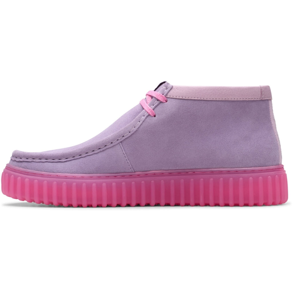 Clarks Torhill Explore Pokemon D Lyserød-Lilla Ruskind