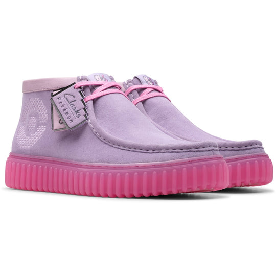 Clarks Torhill Explore Pokemon D Lyserød-Lilla Ruskind