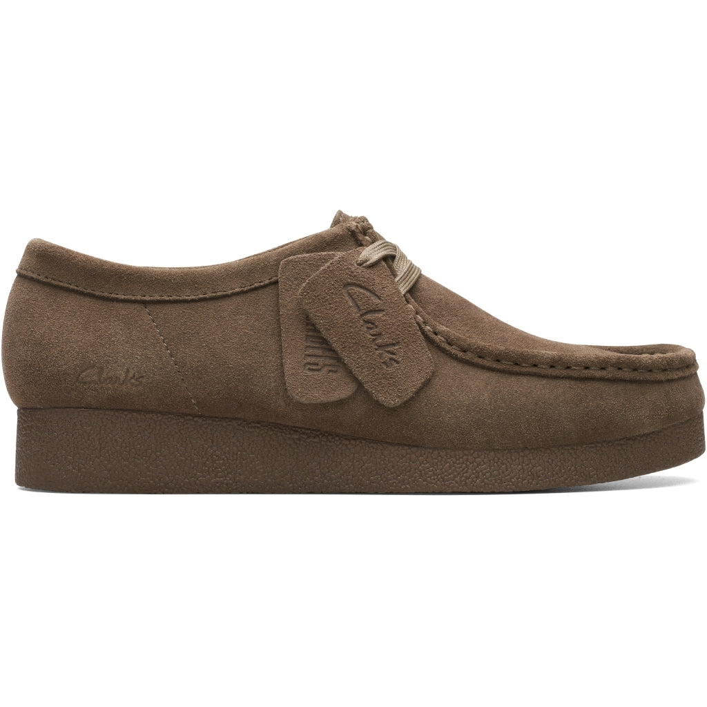 Clarks Wallabee EVOSh i olivengrøn ruskind